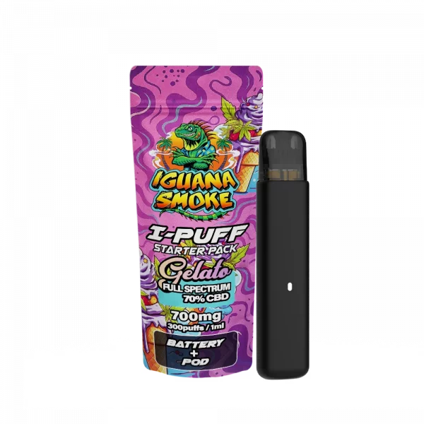 Iguana Smoke I-Puff CBD Vape Kit | 700mg CBD Starter Pack Vapour Central Iguana Smoke I-Puff CBD Vape Kit | 700mg CBD Starter Pack Vapour Central