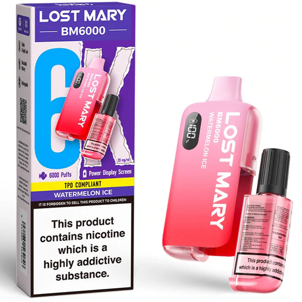 Lost Mary BM6000 Refillable Pre-Filled Kit - Vapour Central Lost Mary BM6000 Refillable Pre-Filled Kit - Vapour Central