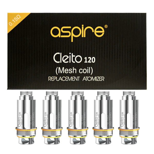 Aspire Cleito 120 Mesh Coil - 5 Pack - Vapour Central