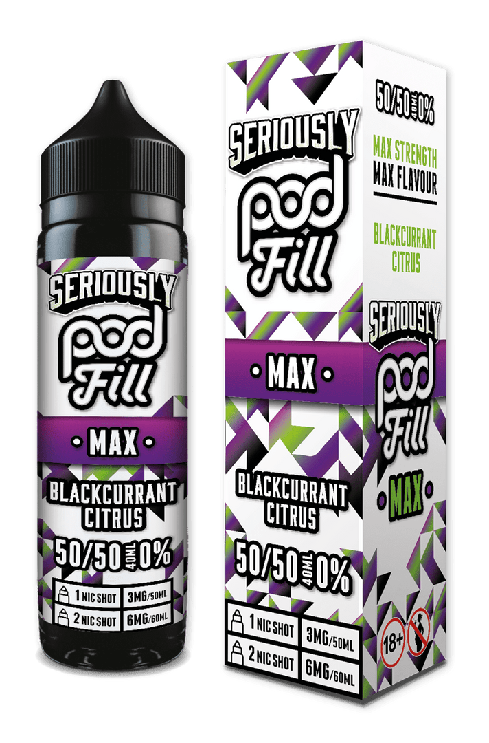 Blackcurrant Citrus - Seriously Pod Fill Max 40ML - Vapour Central