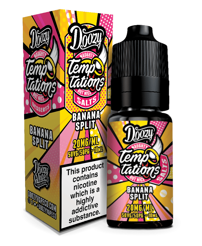 Doozy Temptations Salts - Banana Split - Vapour Central