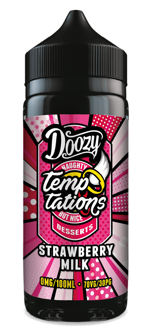 Doozy Temptations - Strawberry Milk 100ml - Vapour Central