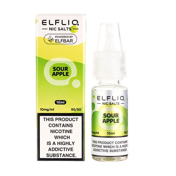 ElfLiq Salts - Sour Apple 10ml - Vapour Central