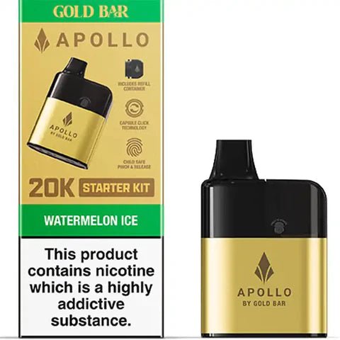 Goldbar Apollo 20K Disposable Starter Kit - Vapour Central