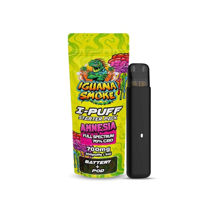Iguana Smoke I-Puff CBD Vape Kit | 700mg CBD Starter Pack Vapour Central Iguana Smoke I-Puff CBD Vape Kit | 700mg CBD Starter Pack Vapour Central