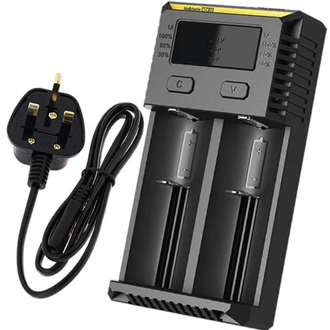 NiteCore i2 - 2 Bay Charger - Vapour Central