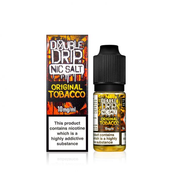 Original Tobacco - Double Drip Nic Salts 10ml - Vapour Central