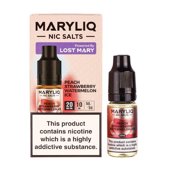 Peach Strawberry Watermelon Ice by Maryliq 10ML - Vapour Central
