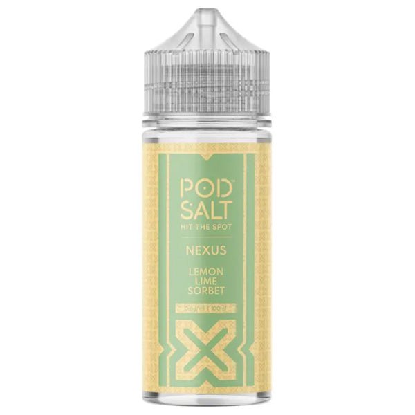 Pod Salt Nexus 100ml Lemon Lime Sorbet - Vapour Central