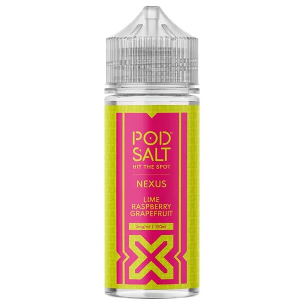 Pod Salt Nexus 100ml Lime Raspberry Grapefruit - Vapour Central