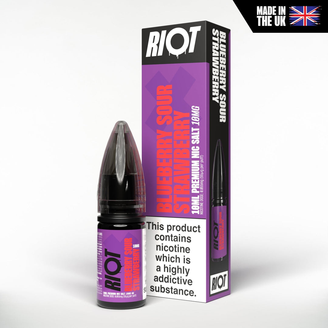 Riot X Salts - Blueberry Sour Strawberry 10ml - Vapour Central
