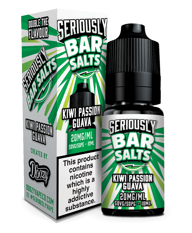 Seriously Bar Salts - Kiwi Passionfruit Guava 10ml - Vapour Central