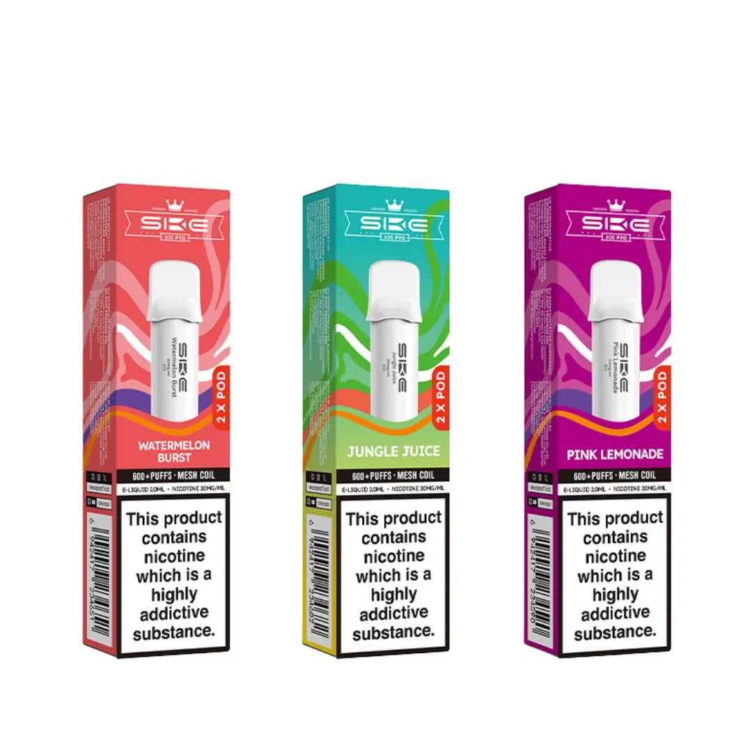 elfbar nachfüll pod läuft aus SKE Crystal Bar 600 Vape Kit | Box Of 10 main image 0