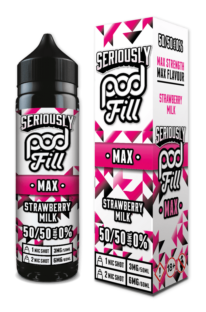 Strawberry Milk - Seriously Pod Fill Max 40ML - Vapour Central