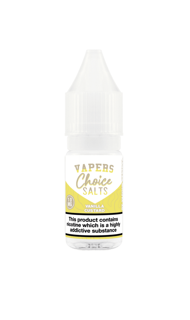 Vanilla Custard - Vapers Choice Salts 10ml - Vapour Central