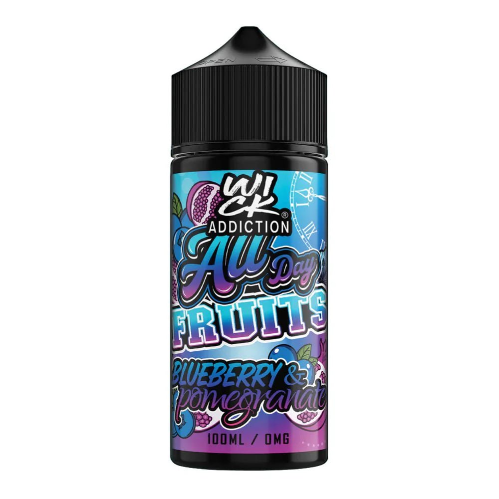 Wick Addiction - Blueberry Pom 100ml - Vapour Central