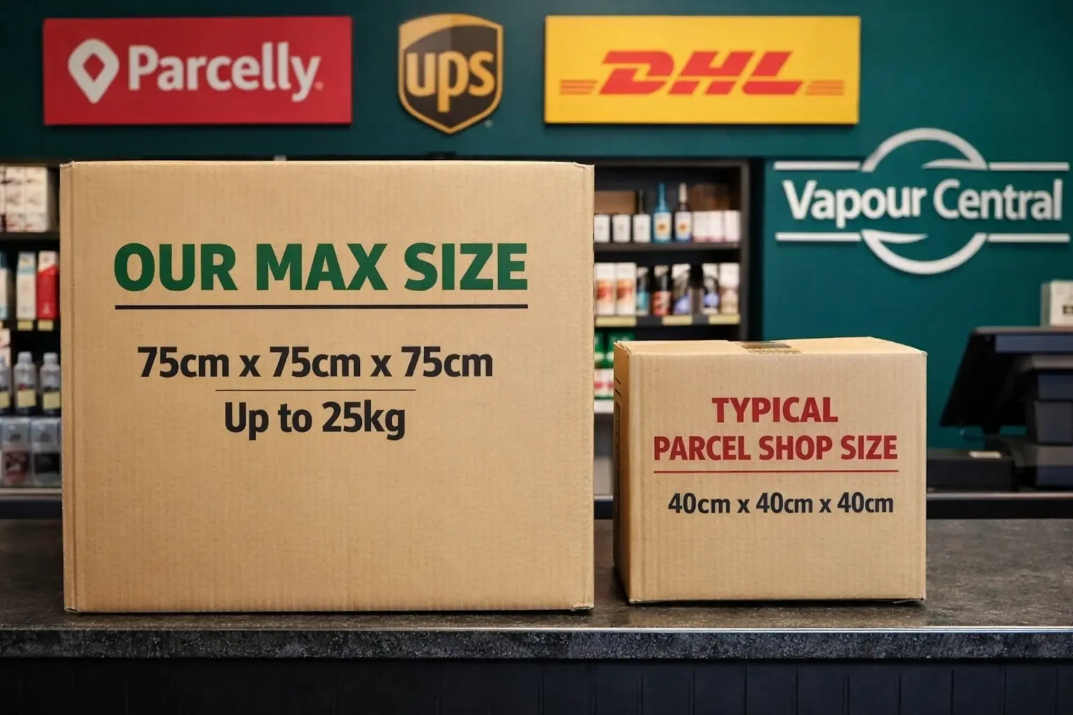 Parcelly parcel drop-off and collection service