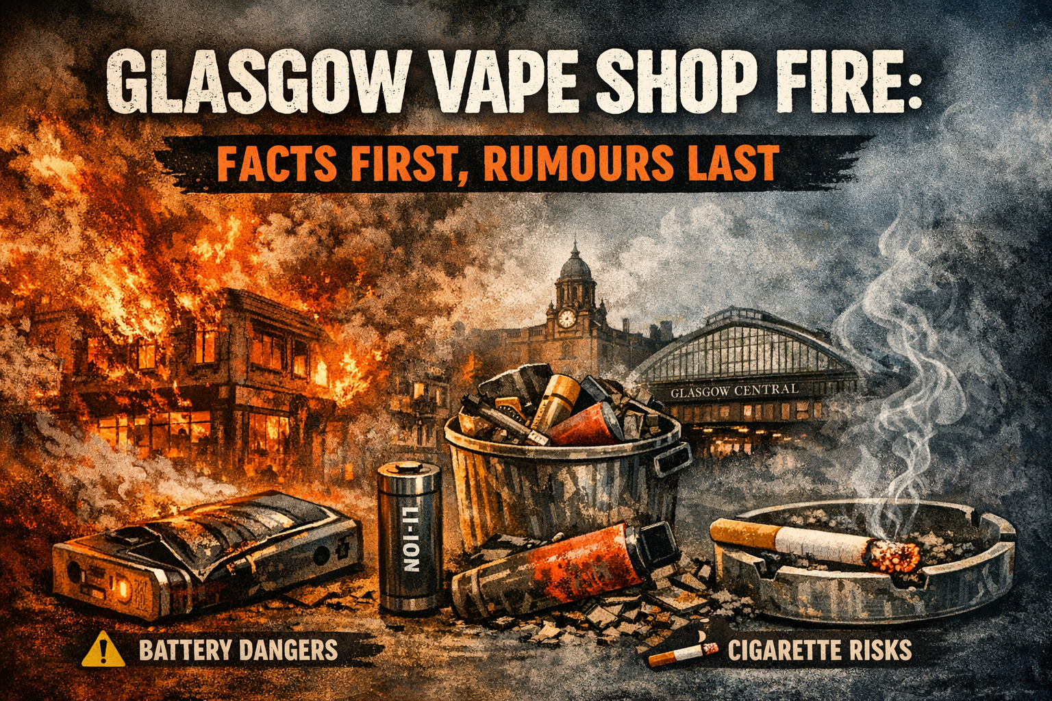 Glasgow Vape Shop Fire: Facts, Battery Risks & Fire Safety Truths – Vapour  Central