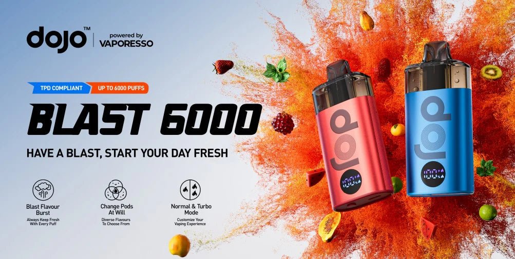 Review of Vaporesso Dojo Blast 6000 Vape Kit - Vapour Central