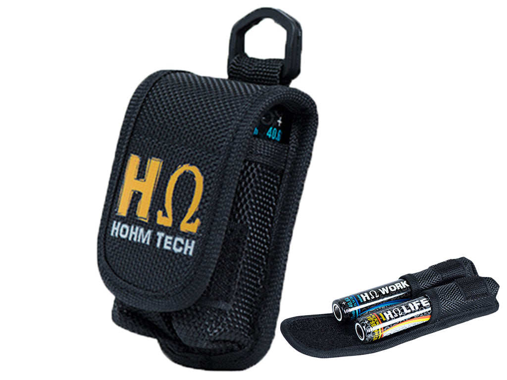 HOHM Tech Battery Holder Pouch Case (2 Bay)