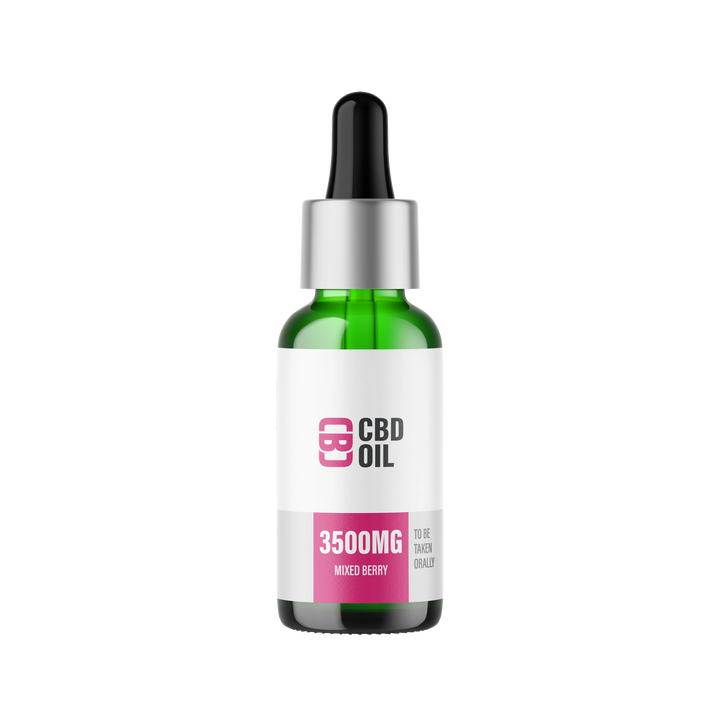 CBD Asylum Mixed Berry CBD Oil 3500mg, 10ml