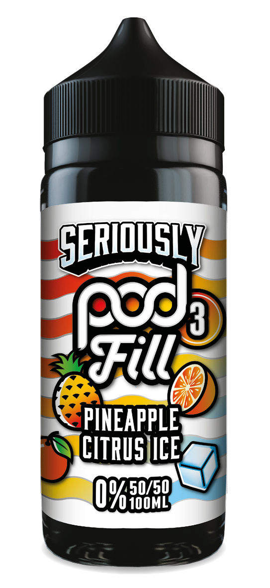 Seriously Pod Fill 3 Pineapple Citrus Ice 100ml e-liquid