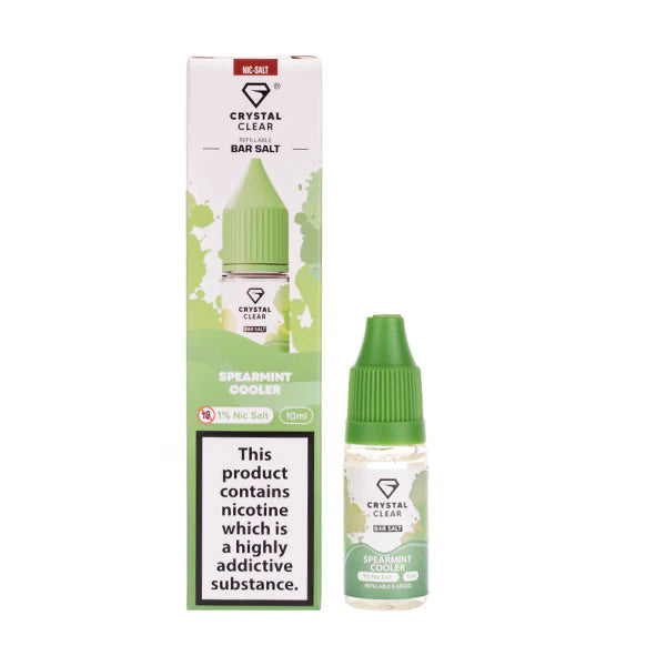 Crystal Clear Spearmint Cooler nicotine salt e-liquid