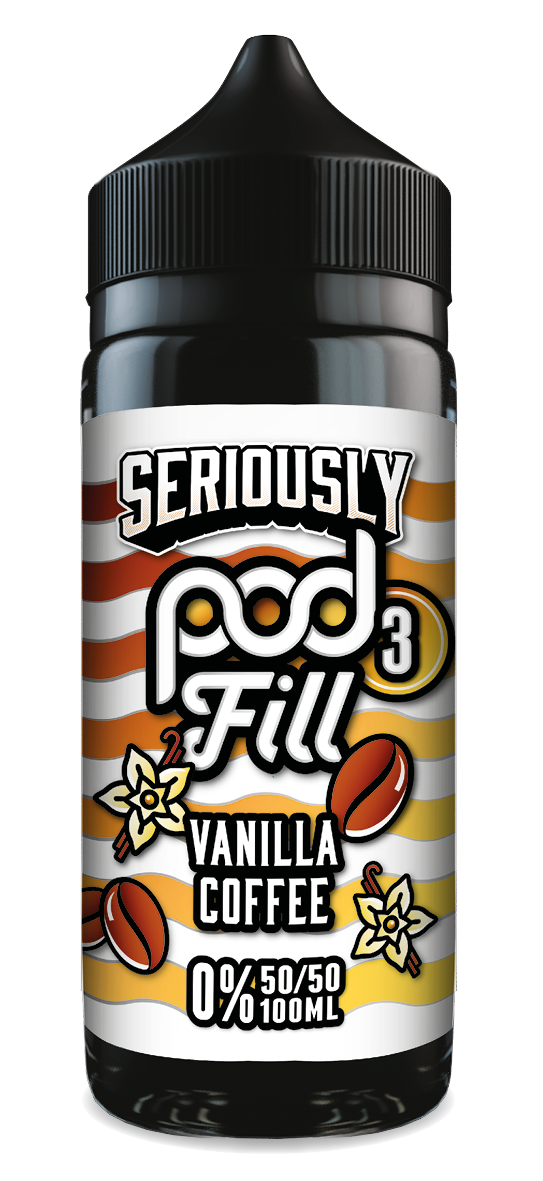Seriously Pod Fill 3 Vanilla Coffee 100ml e-liquid