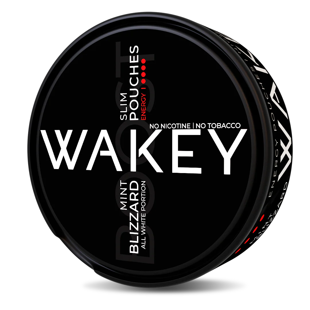 100mg Wakey Blizzard Mint Boost Energy Pouches - 20 Pouches