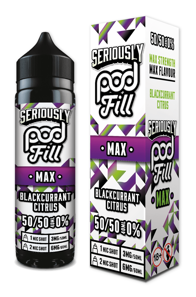 Blackcurrant Citrus - Seriously Pod Fill Max 40ML - Vapour Central