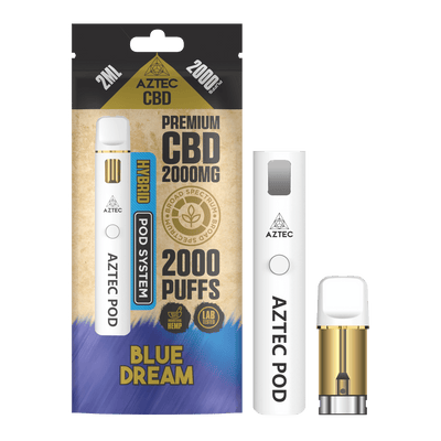 Aztec CBD 2000mg Starter Pod Vape Kit - 2000 Puffs