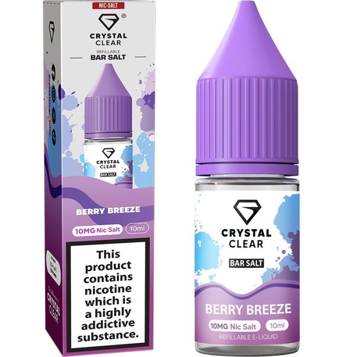 Crystal Clear Berry Breeze nicotine salt e-liquid