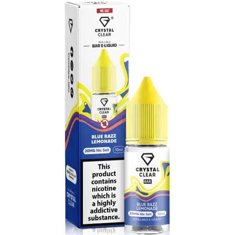 Crystal Clear Bar Salt - Blue Raspberry Lemonade 10ml - Vapour Central