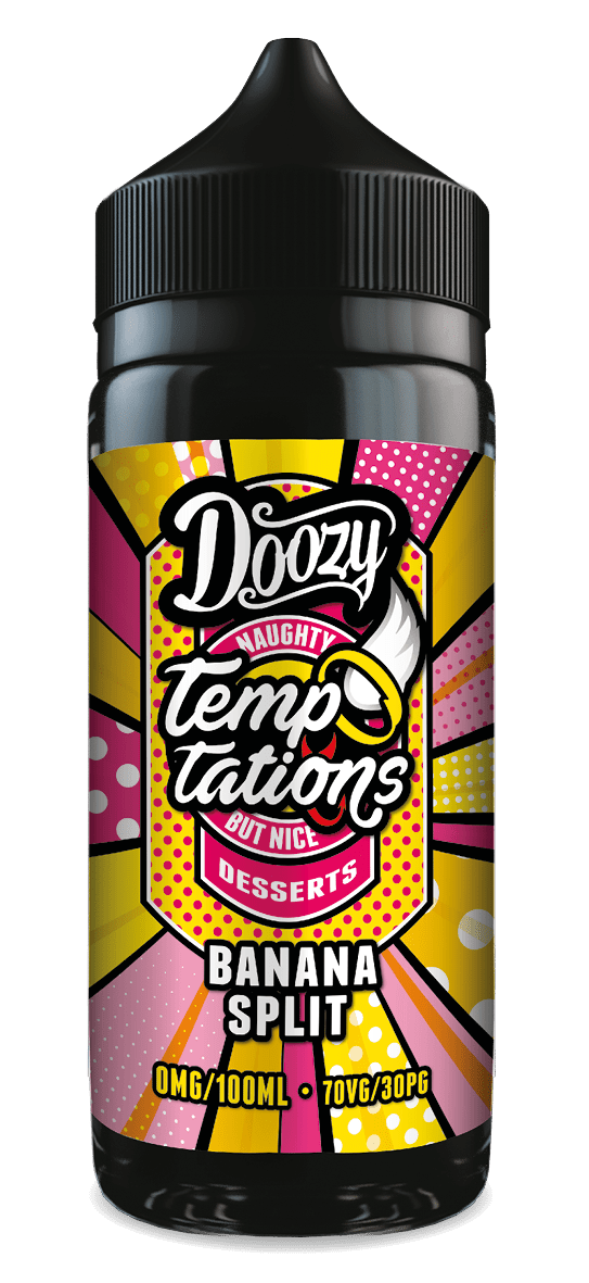 Doozy Temptations - Banana Split 100ml - Vapour Central