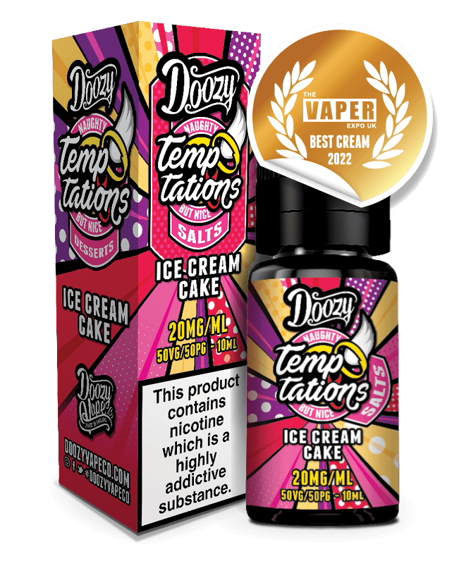 Doozy Temptations Salts - Ice Cream Cake - Vapour Central