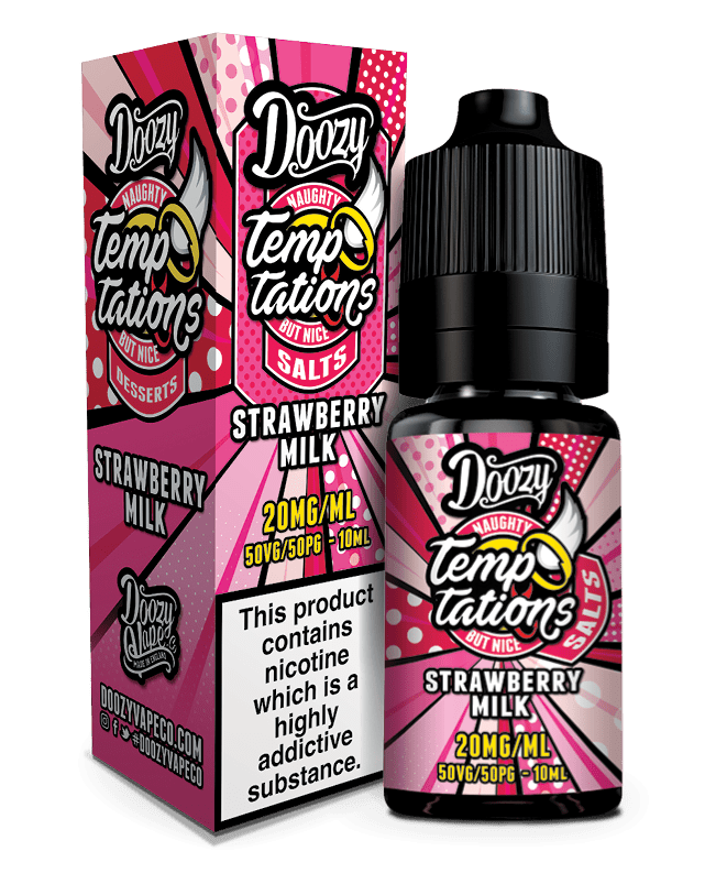Doozy Temptations Salts - Strawberry Milk - Vapour Central