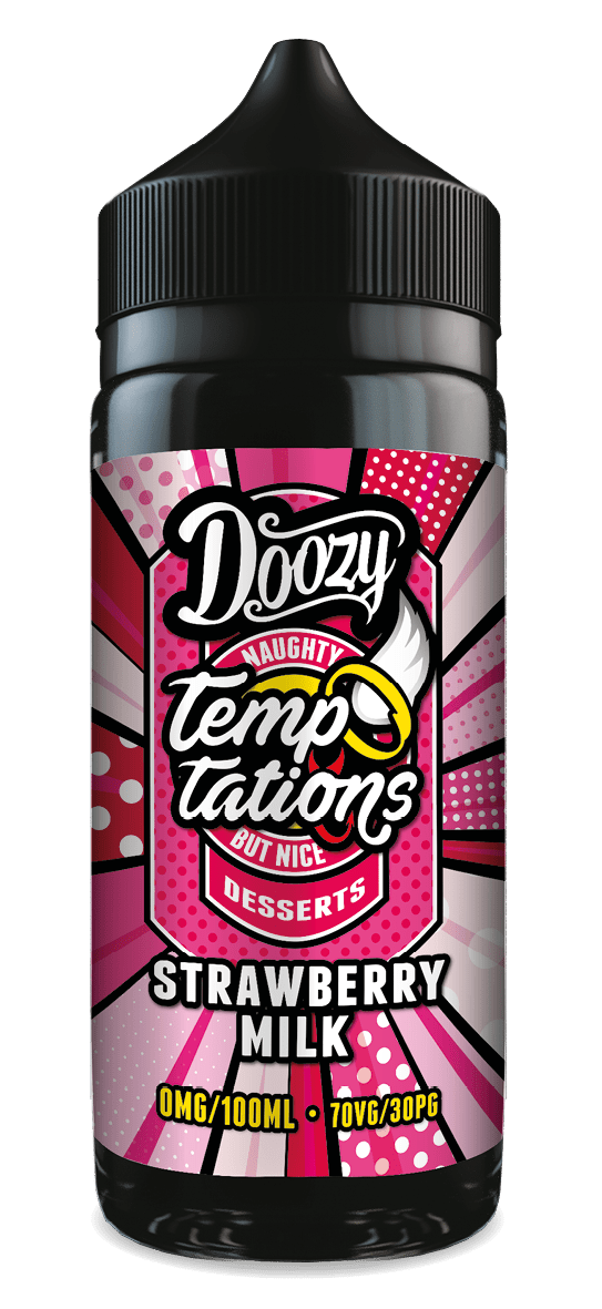 Doozy Temptations - Strawberry Milk 100ml - Vapour Central