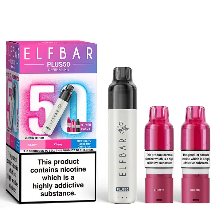 ELFBAR PLUS 50 Cherry Edition prefilled pod kit