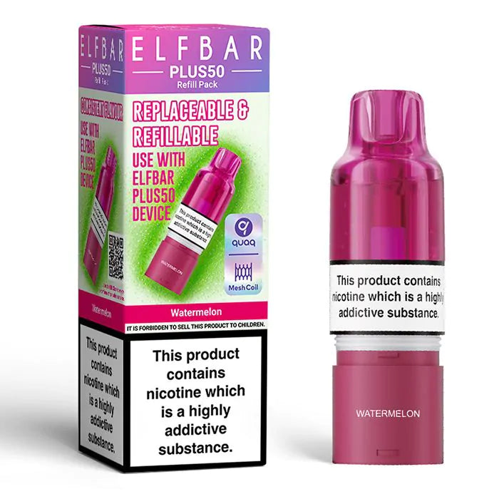 ELFBAR PLUS 50 Watermelon replacement pods