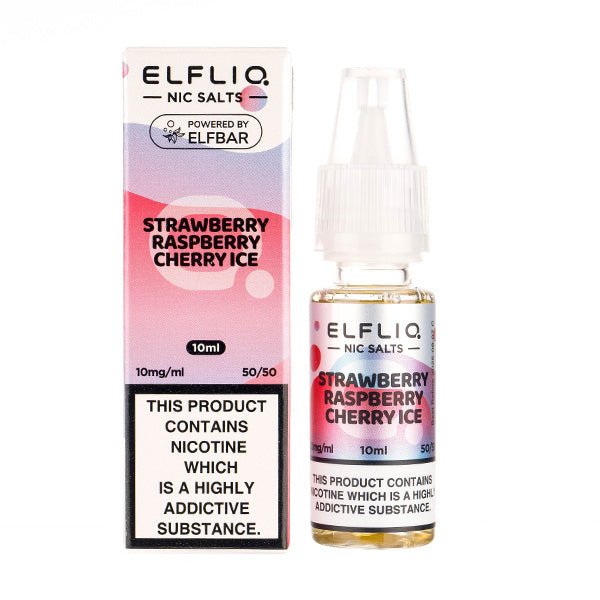 ELFLIQ Strawberry Raspberry Cherry Ice 10ml nicotine salt e-liquid