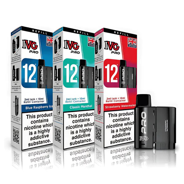 IVG Pro 12 prefilled replacement pod range