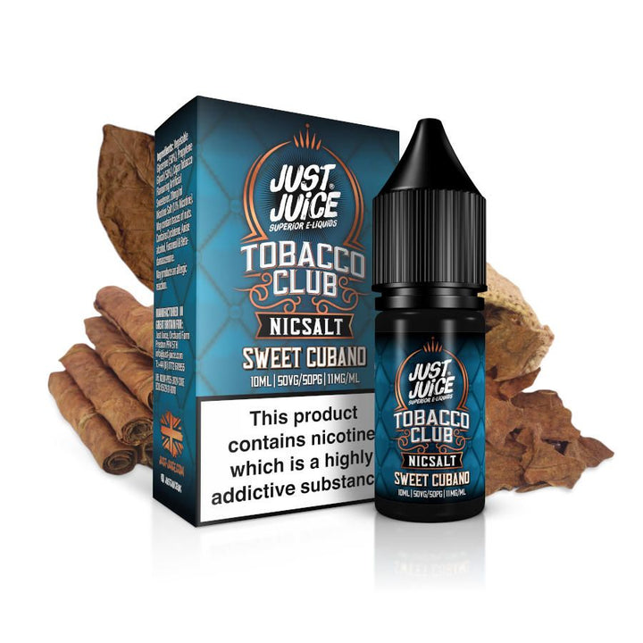 Just Juice - Nic Salt - Sweet Cubano Tobacco 10ml - Vapour Central