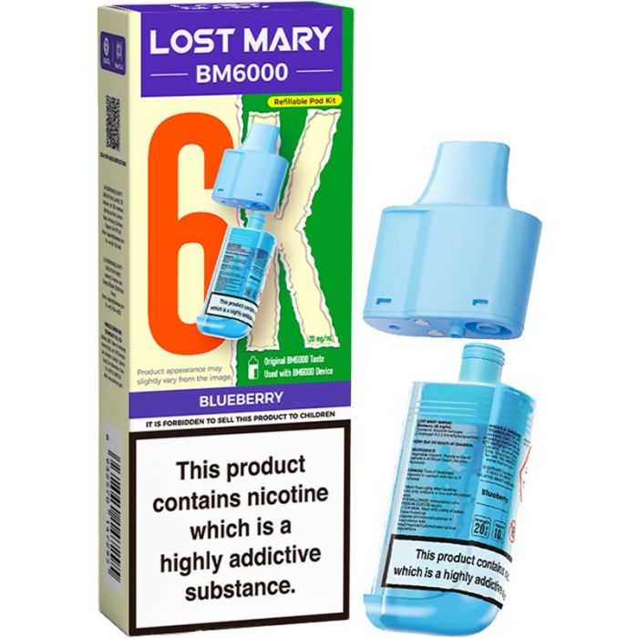 Lost Mary BM6000 replacement pod and refill pack