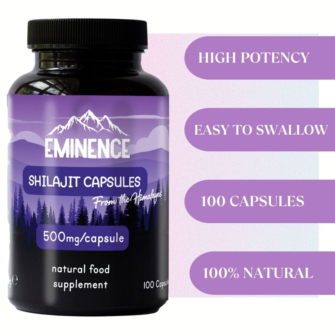 Eminence 25000mg Vegan Shilajit Capsules - 100 Caps