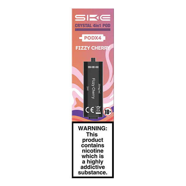 SKE Crystal 4 in 1 Fizzy Cherry prefilled pods