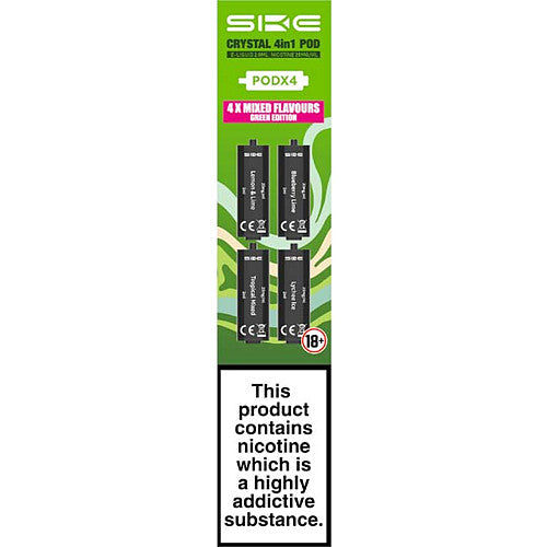 SKE Crystal 4 in 1 Green Edition prefilled pods