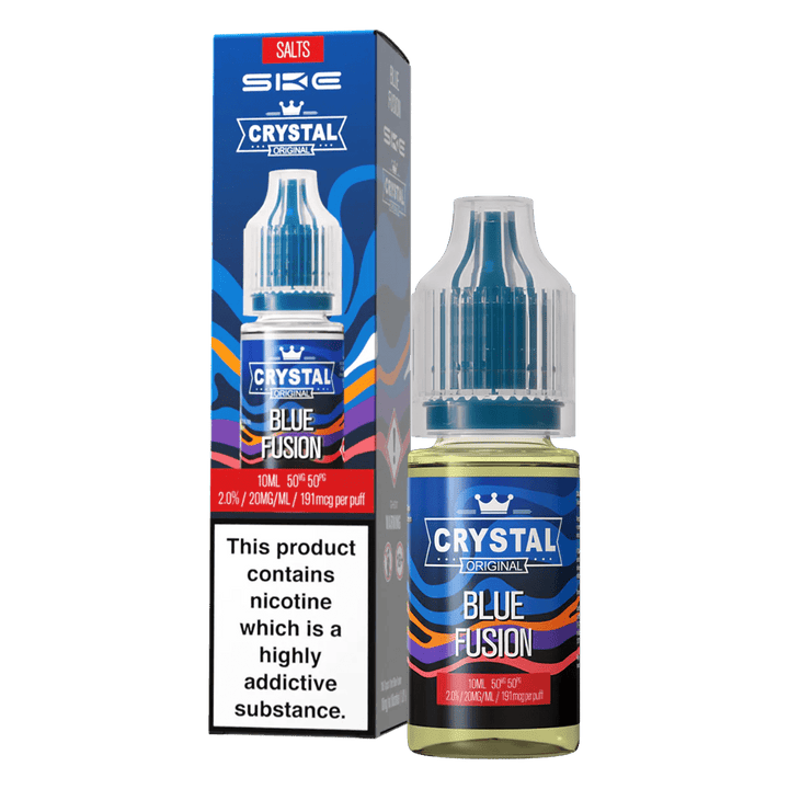 SKE Crystal Blue Fusion 10mg nicotine salt e-liquid