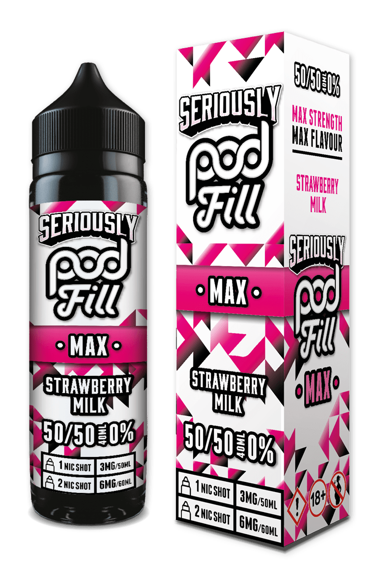 Strawberry Milk - Seriously Pod Fill Max 40ML - Vapour Central
