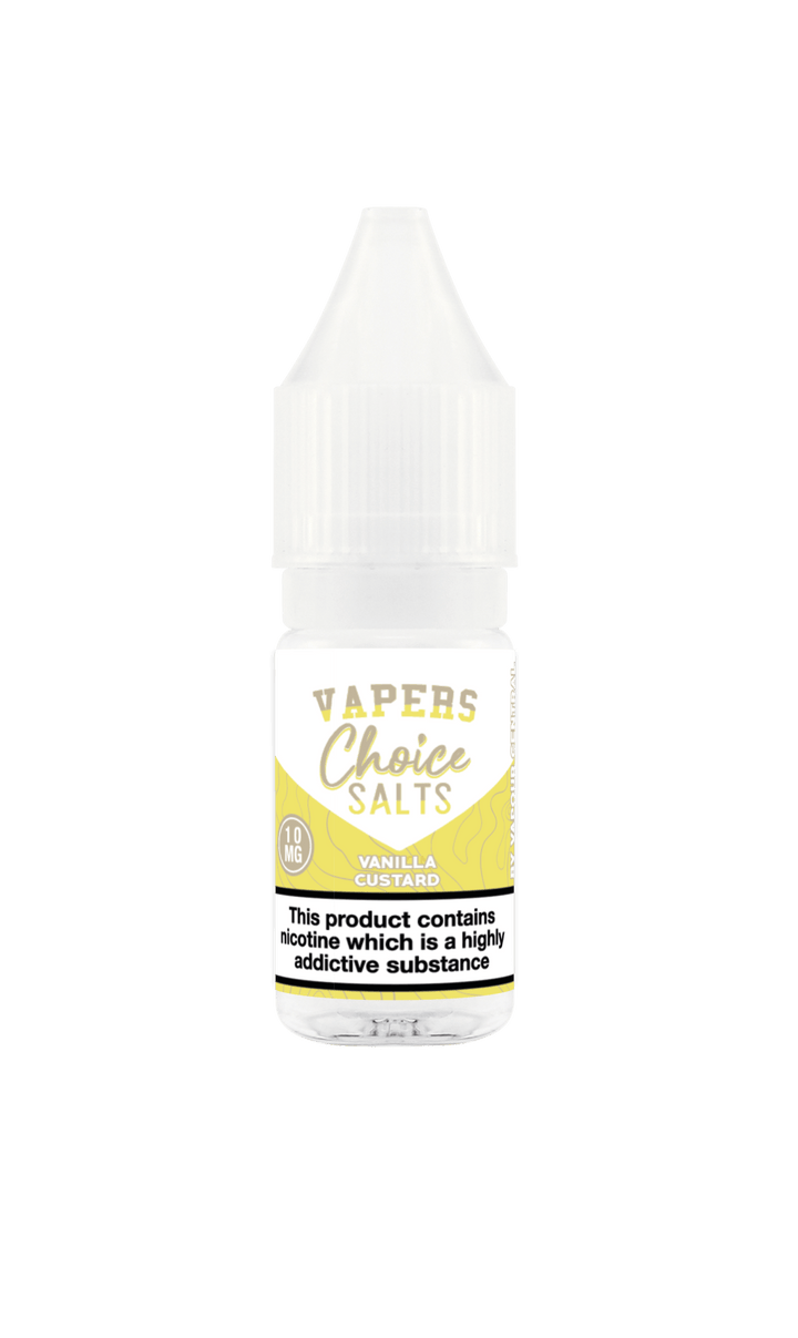 Vanilla Custard - Vapers Choice Salts 10ml - Vapour Central
