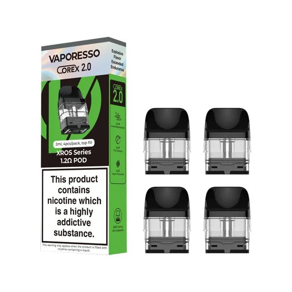 Vaporesso XROS Corex Replacement Pods - 4 Pack - Vapour Central